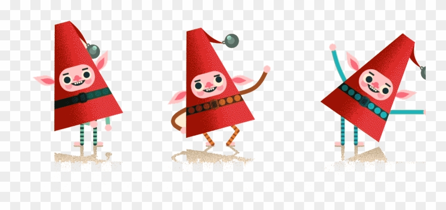 Animation Elf Illustration Red Clipart
