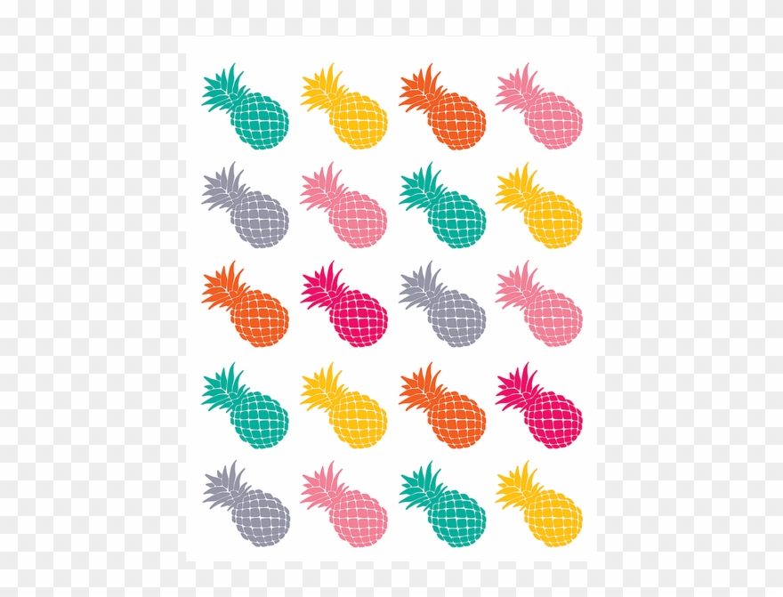 Tropical Punch Pineapples Stickers Clipart
