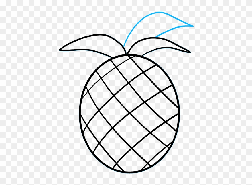 How To Draw Pineapple Clipart