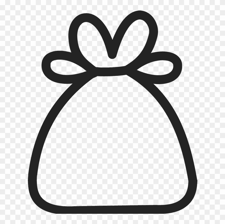 Santa's Sack Rubber Stamp Clipart