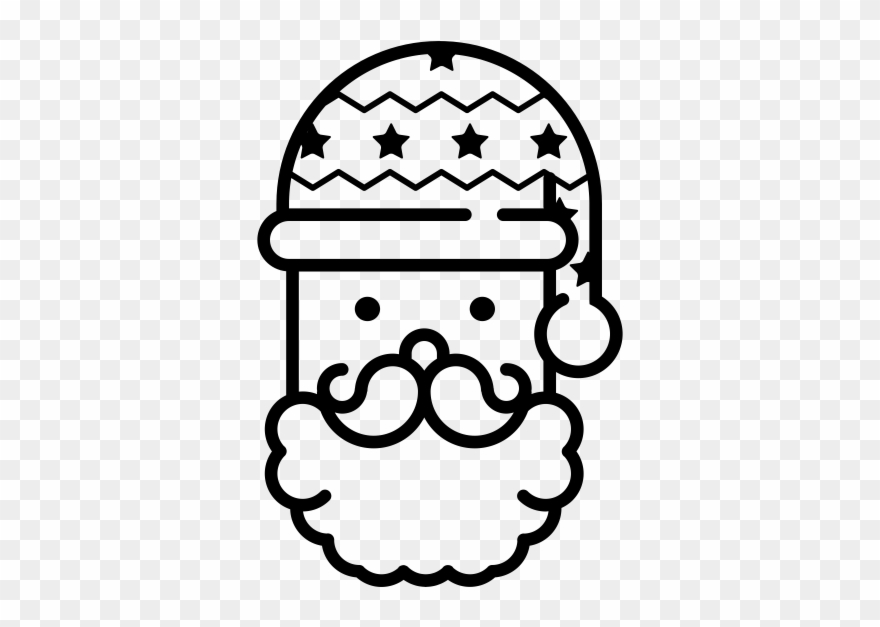 Santa Claus Rubber Stamp Clipart