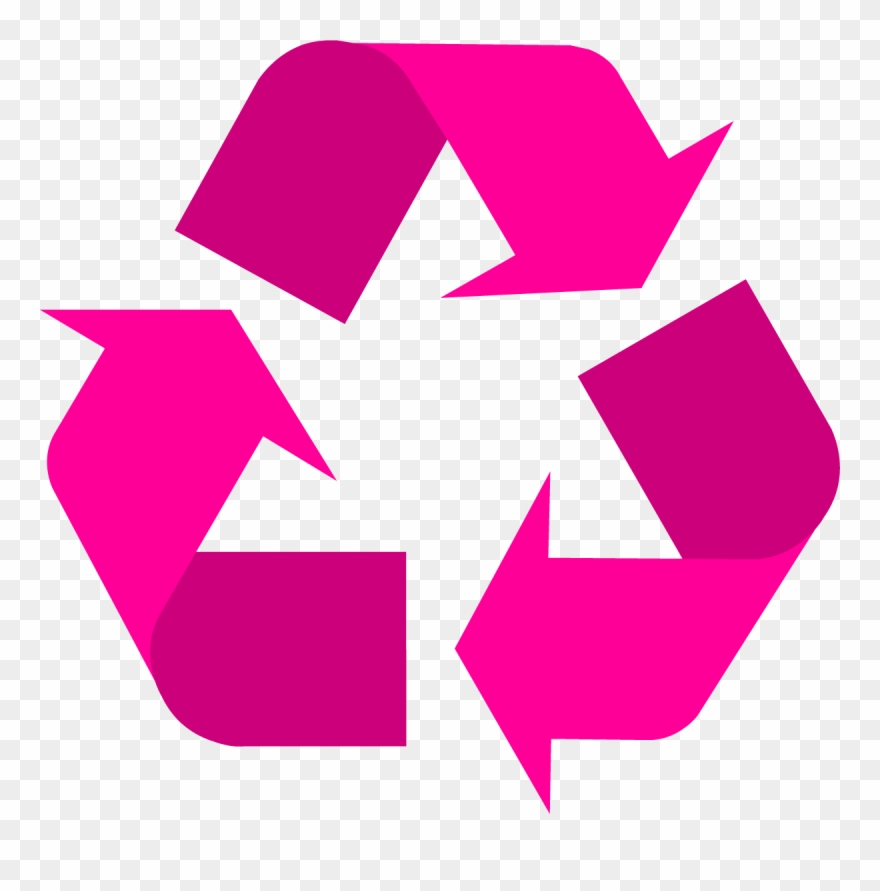Recycle Symbol, Recycling, Symbols, Magenta, Upcycle, Clipart