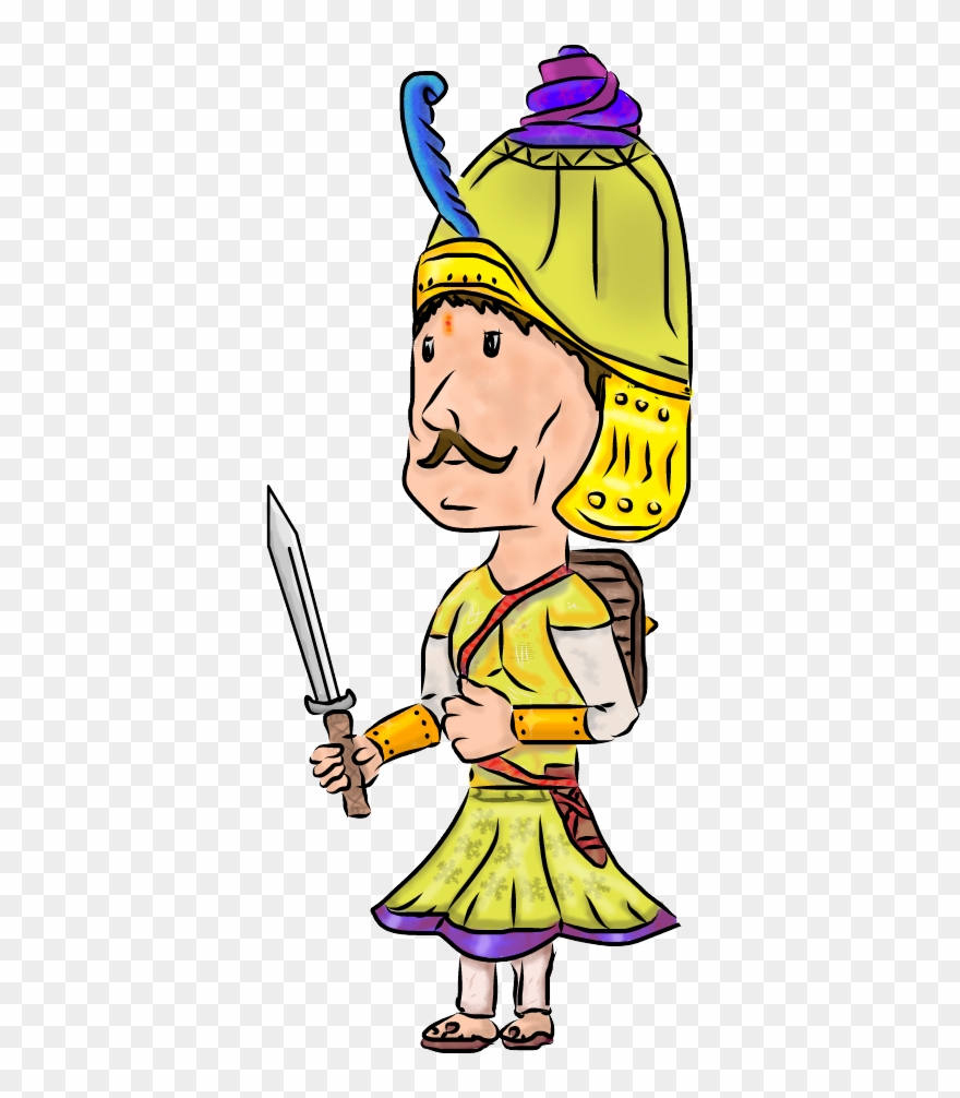 Here Is An Imaginative Cartoon On How An Elite Kshatriya Clipart