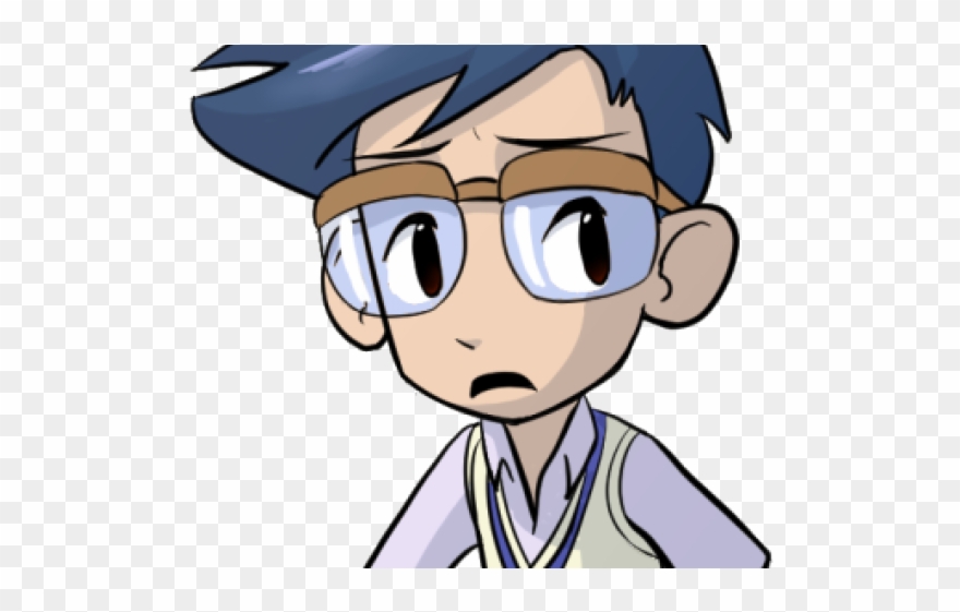Anime Boy Clipart Nerdy - Png Download