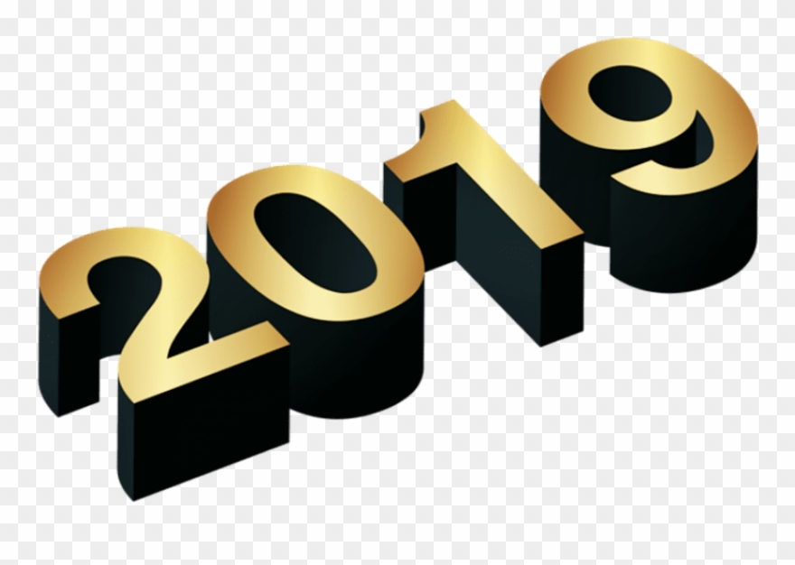 Free Png Download 3d Numeric 2019 Golden Png Png Images Clipart