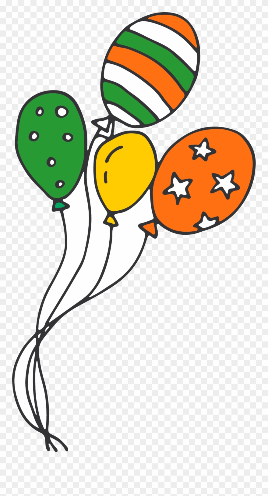 Irish Party Balloons Clipart