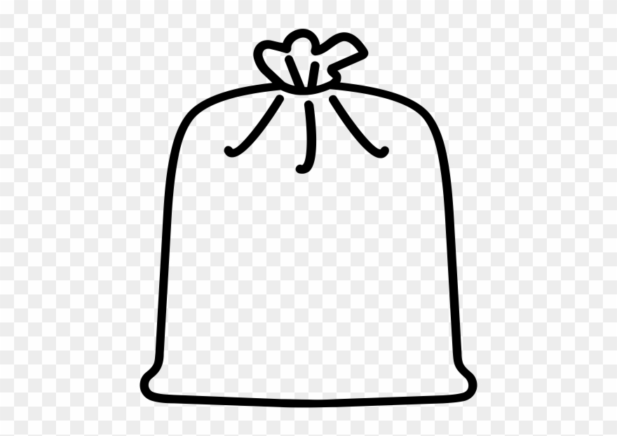 Garbage Bag Rubber Stamp Clipart