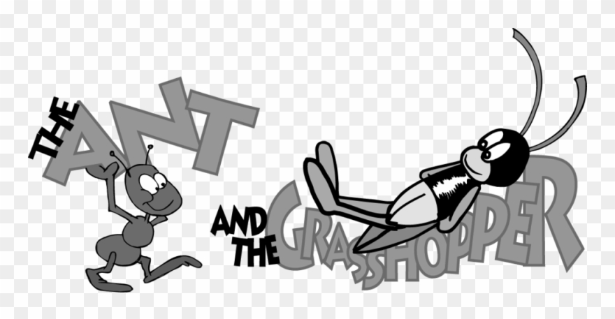 Ant And Grasshopper Clipart
