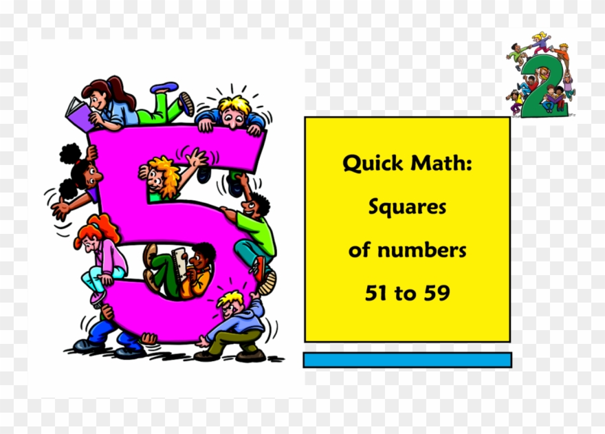 Squaring Numbers 51 To Clipart