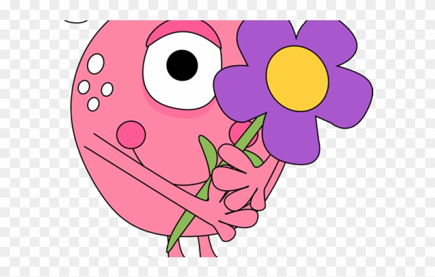 Monster Clipart Flower - Png Download