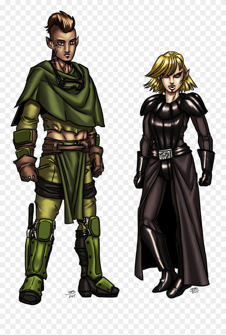 Drawn Samurai Elf Clipart