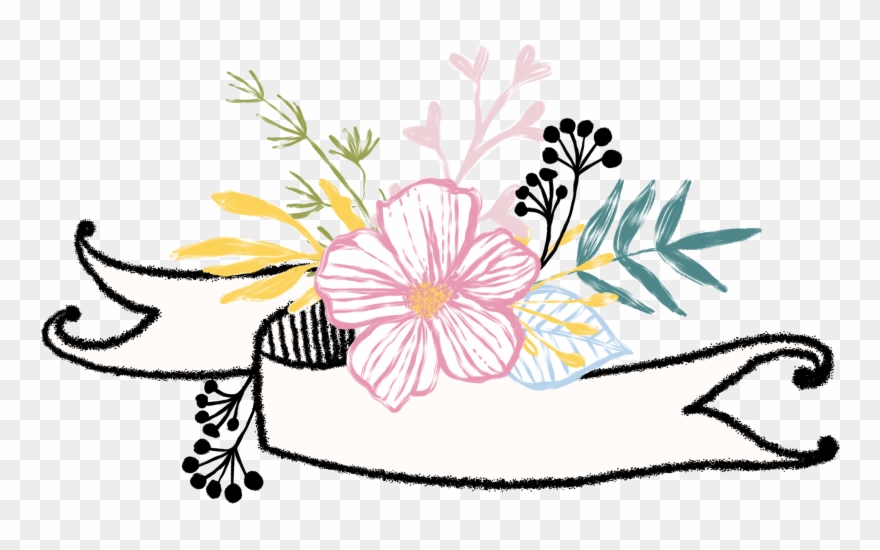 Banner Banners Dividers Divider Headers Header Flowers Clipart