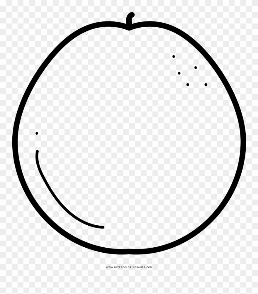 Tangerine Coloring Page Clipart