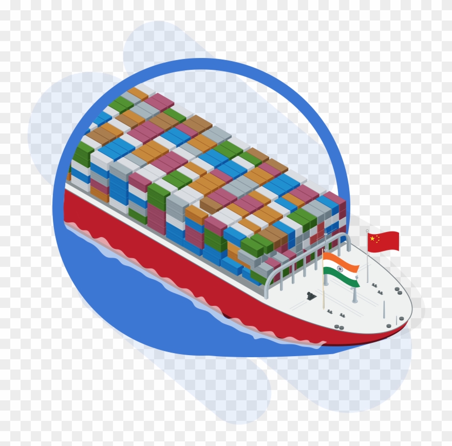 Shipping Lanes Of India Clipart