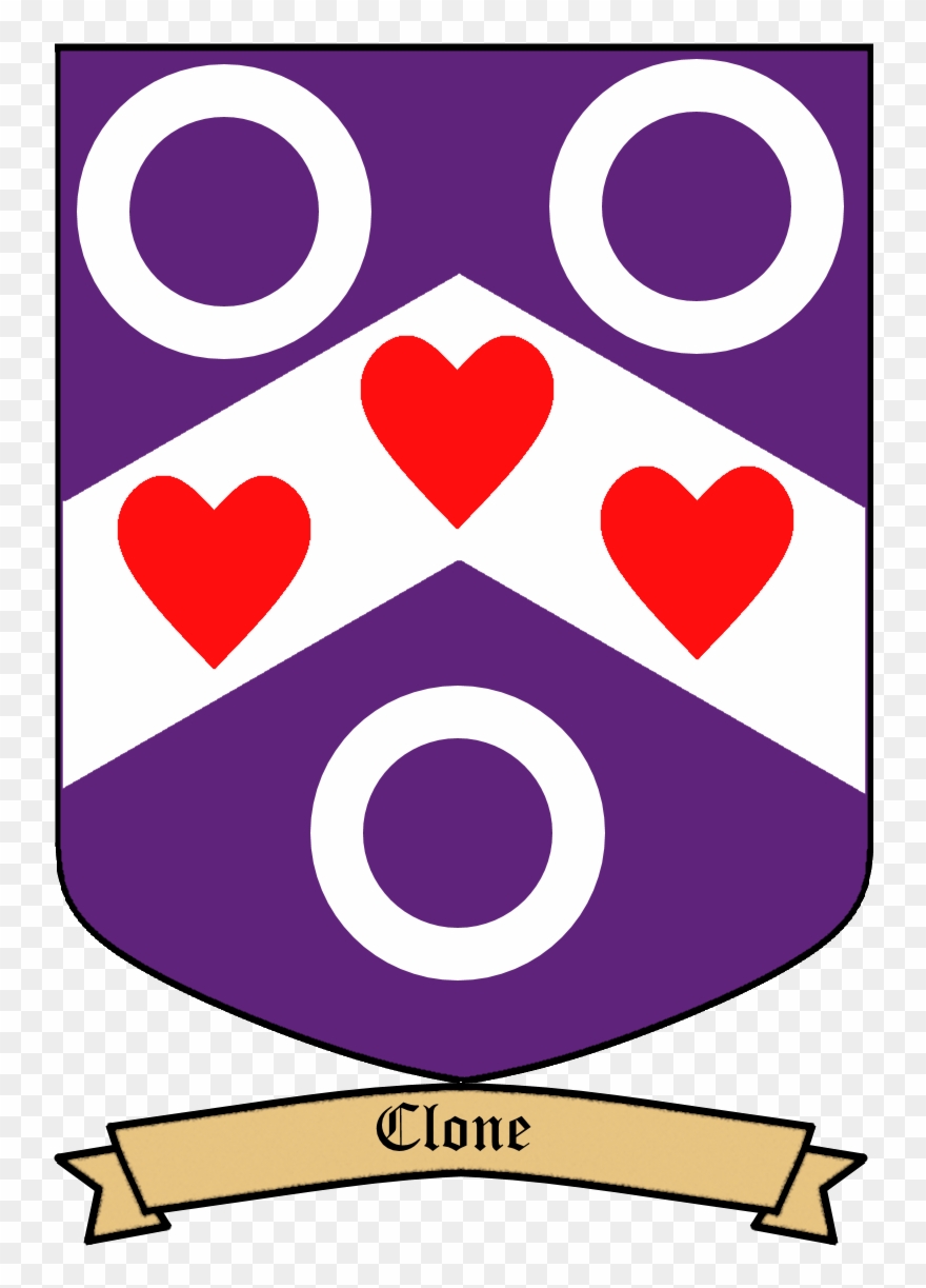 Purpure, On A Chevron Argent Between Three Annulets Clipart