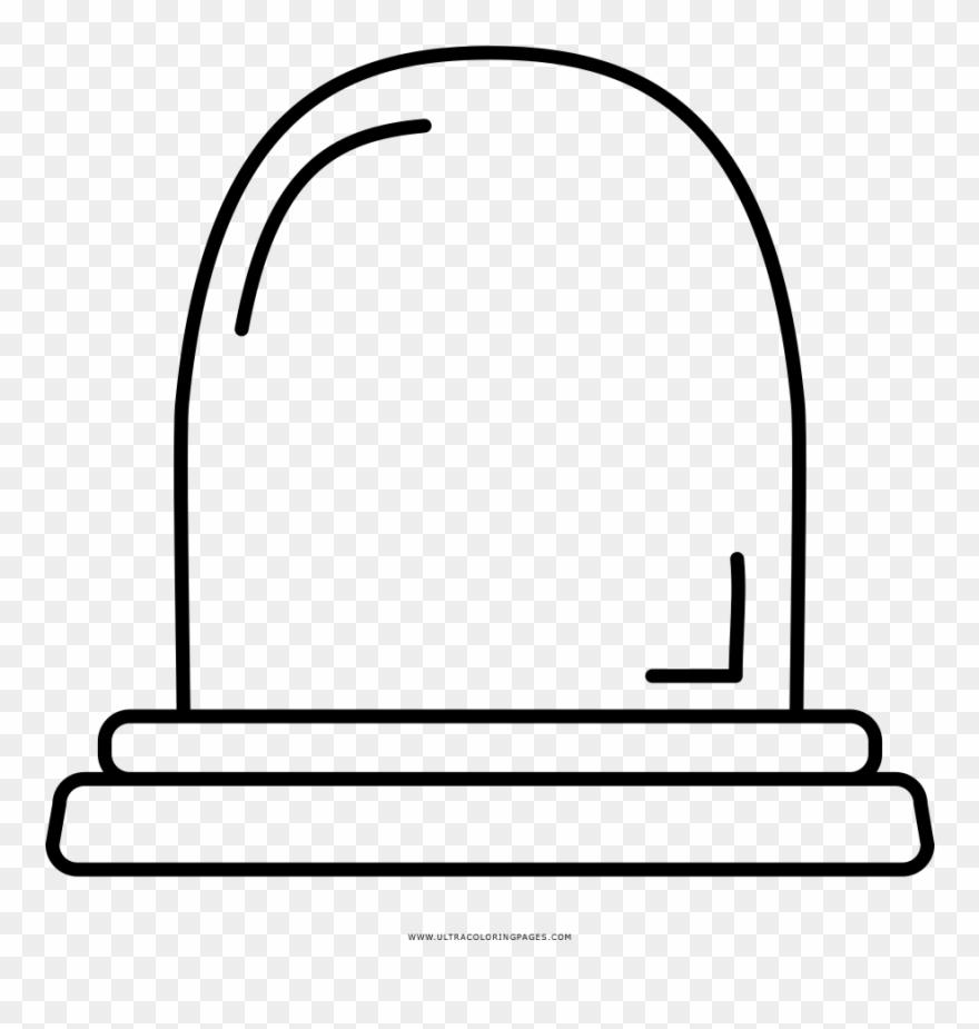 Gravestone Coloring Page Clipart