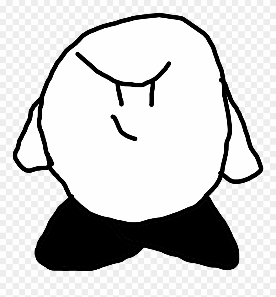 White Kirby/ Ara Smash Clipart