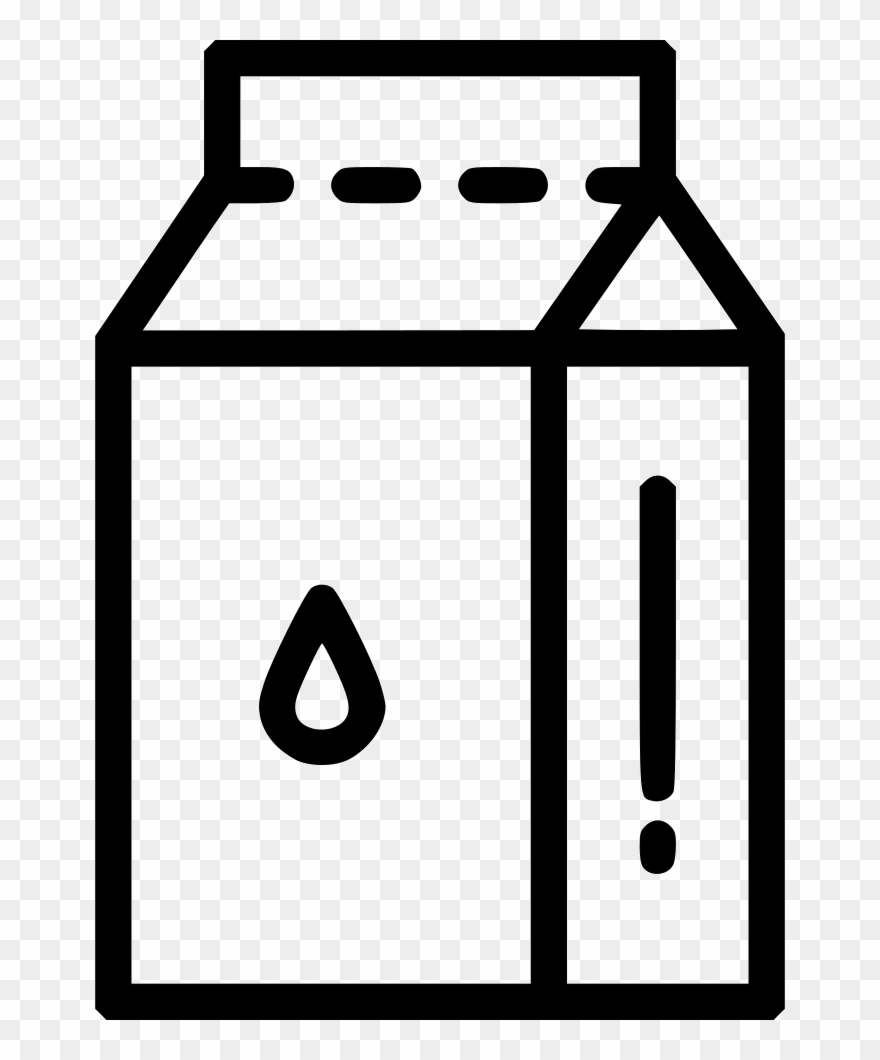 Milk Tetrapack Packaged Beverage Clipart