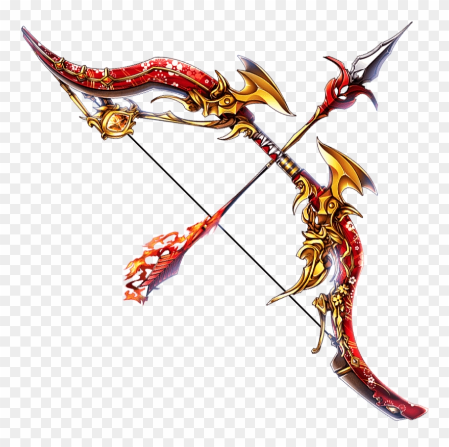 Scarlet Flame Sakura Bow Clipart