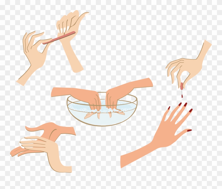 Nail Salon Thumb Beauty Parlour Nail Polish Clipart