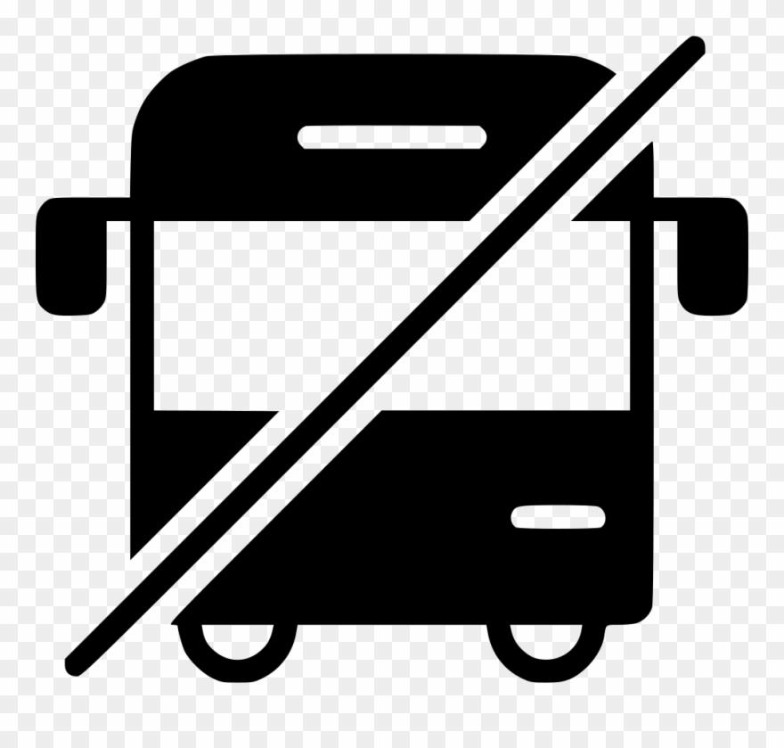 No Bus Public Vehicle Traffic Wagon Conveyance Comments Clipart