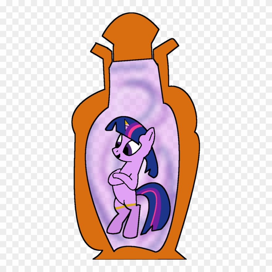 Snowyflanks, Ask Genie Twilight, Bottle, Djinn, Genie, Clipart