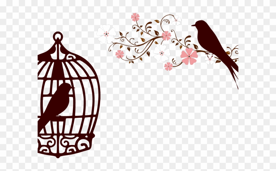 Love Birds Clipart Branch Tattoo - Png Download