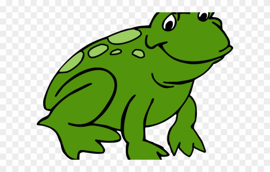 Green Frog Clipart Leaf Drawing - Png Download