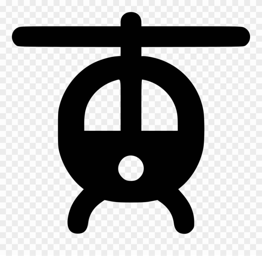 Helicopter Front Comments Clipart