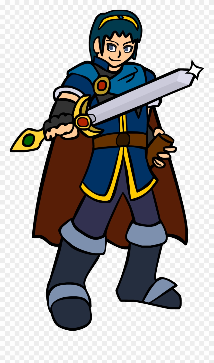 Brawl Minus Marth Artwork The Pose Is Based Off The Clipart