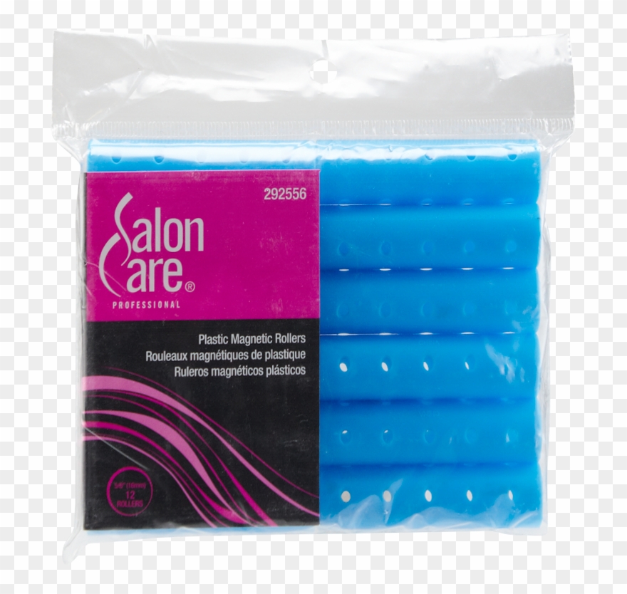Magnetic Rollers Long Blue By Salon Care Clipart