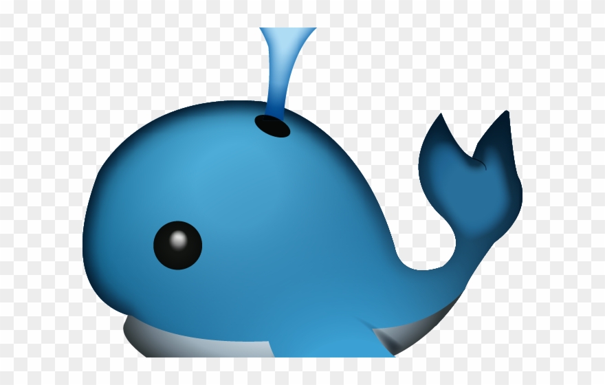 Emoji Clipart Whale - Png Download
