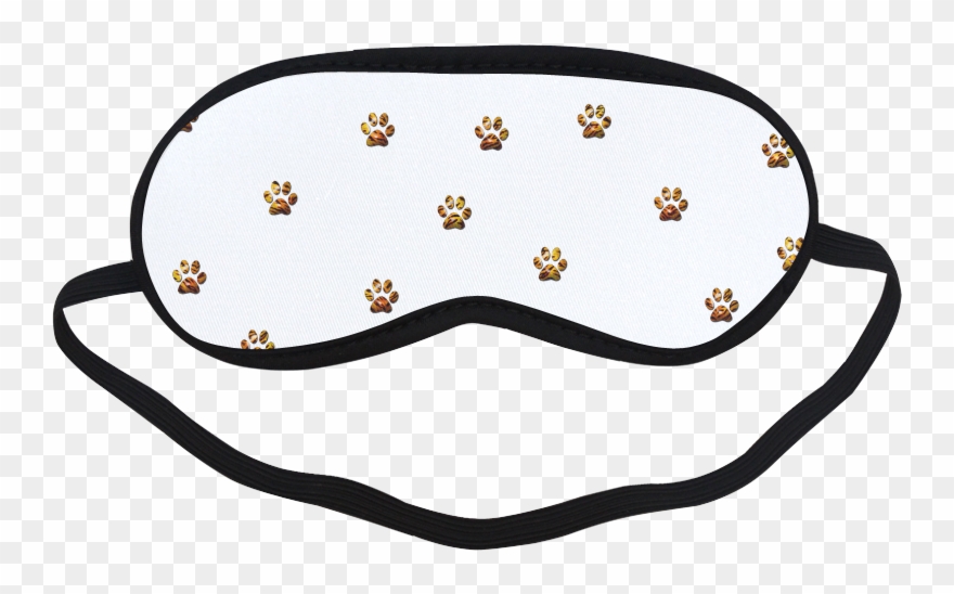 Tiger Paw Sleeping Mask Clipart