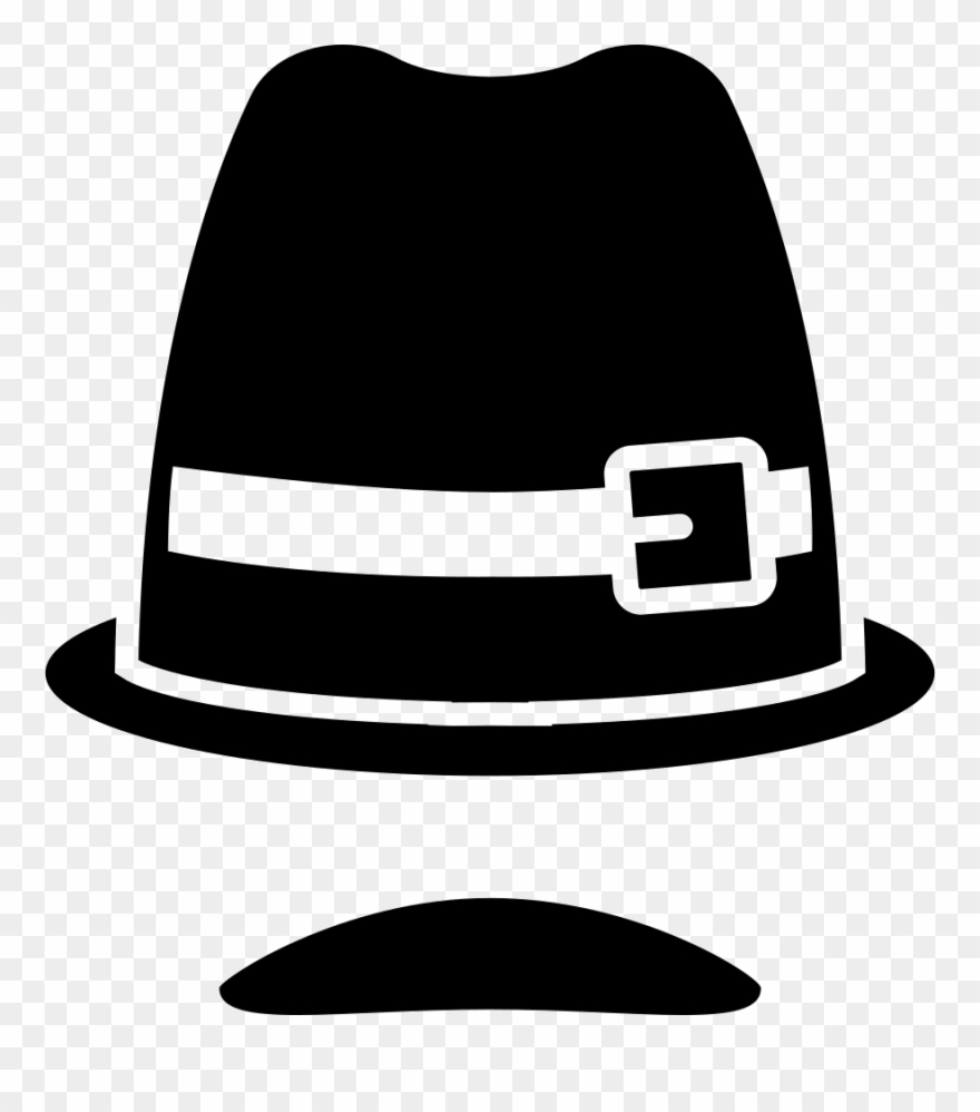 Mustache Clipart Old Hat - Png Download