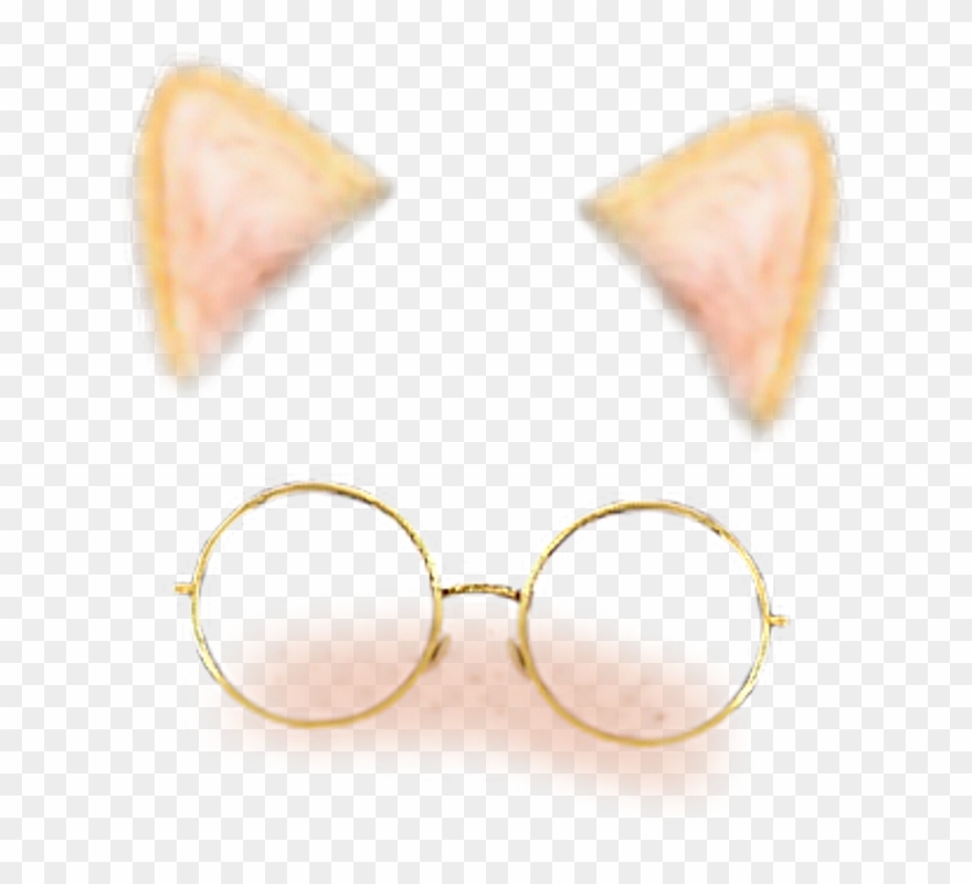 Cat Cute Kawaii Snow Snowfilter Filtro Efeito Oculos Clipart