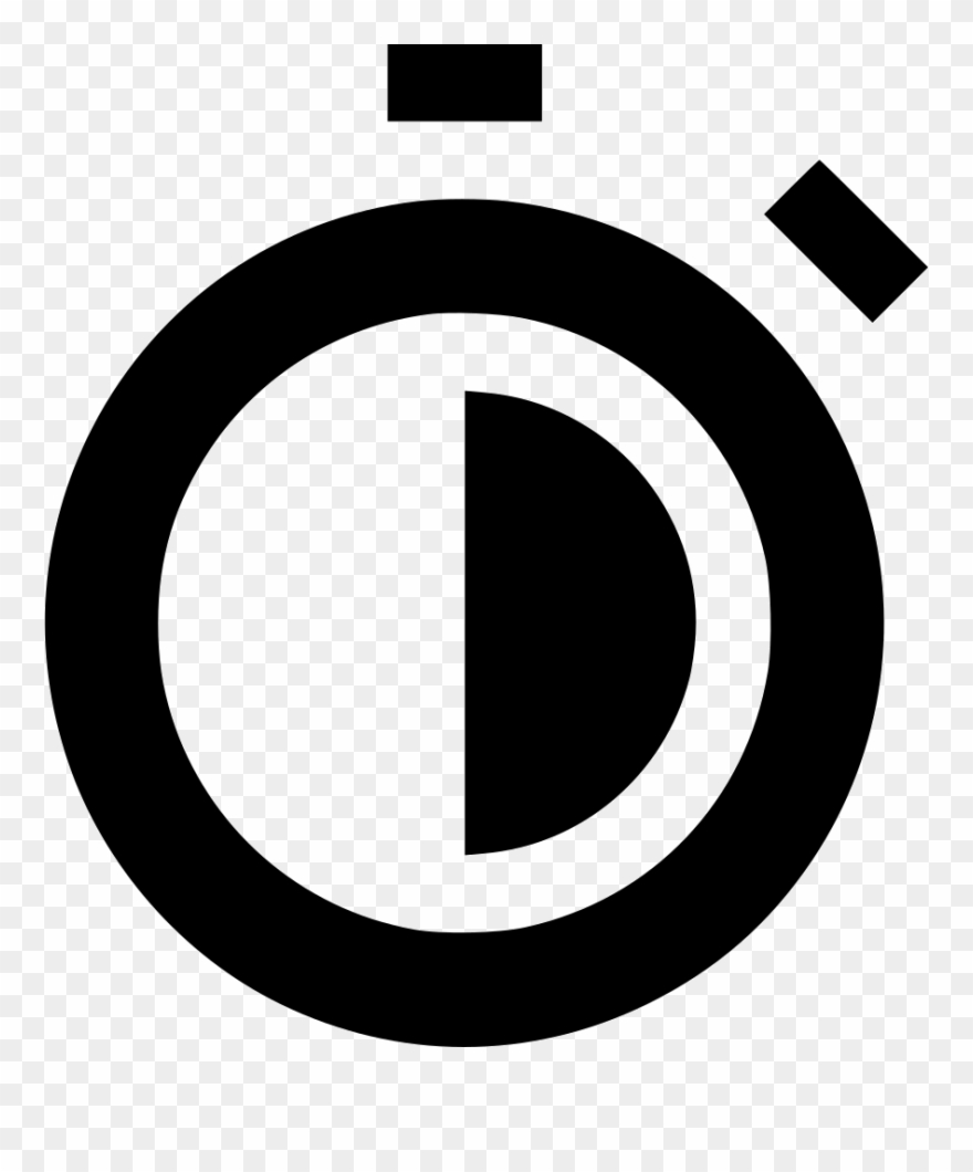 Stopwatch Half Comments Clipart