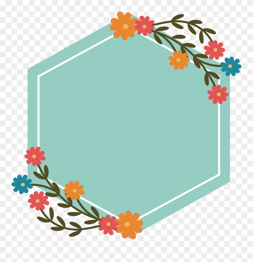 Hexagon Clipart Teal - Png Download