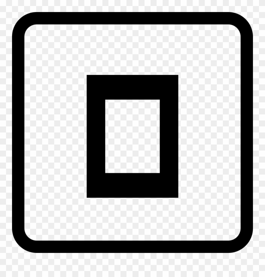 Rectangle Outline In Square Button Comments Clipart