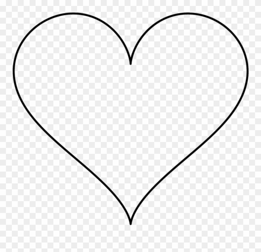 Heart Line Art Png Clipart