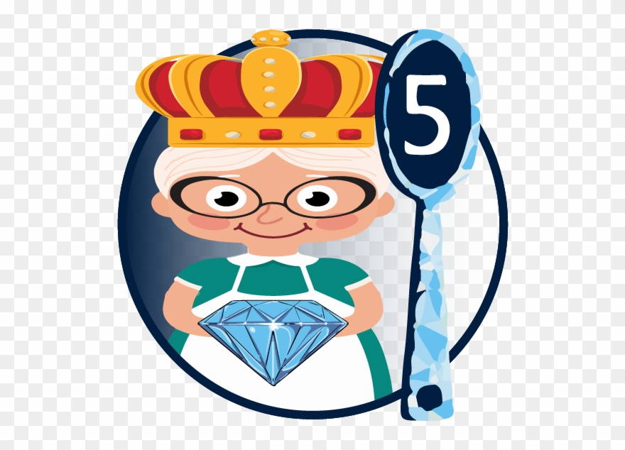 Level 5 Diamond Spoon Clipart