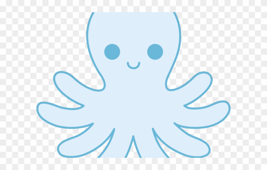 Octopus Clipart Little Blue - Png Download