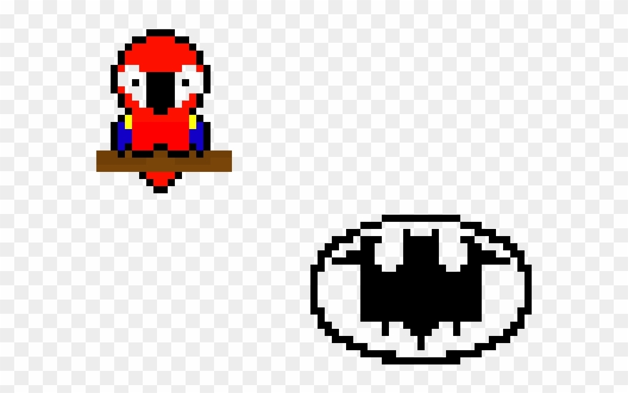 Batman Symbol And Parrott Clipart