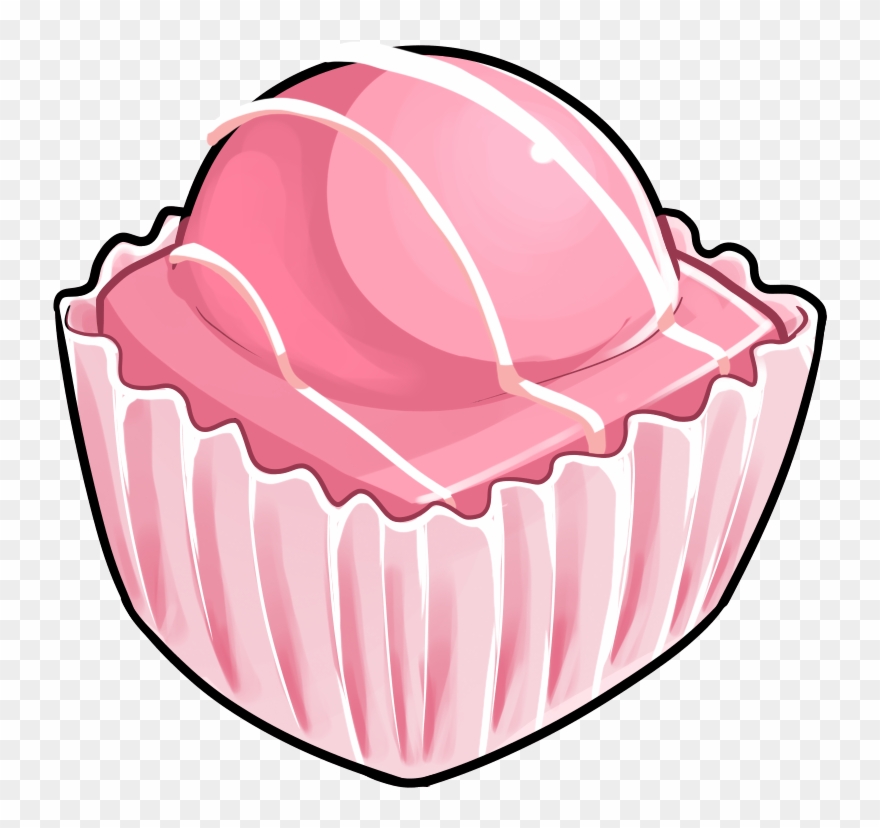 Pink French Fancy Cake Clipart