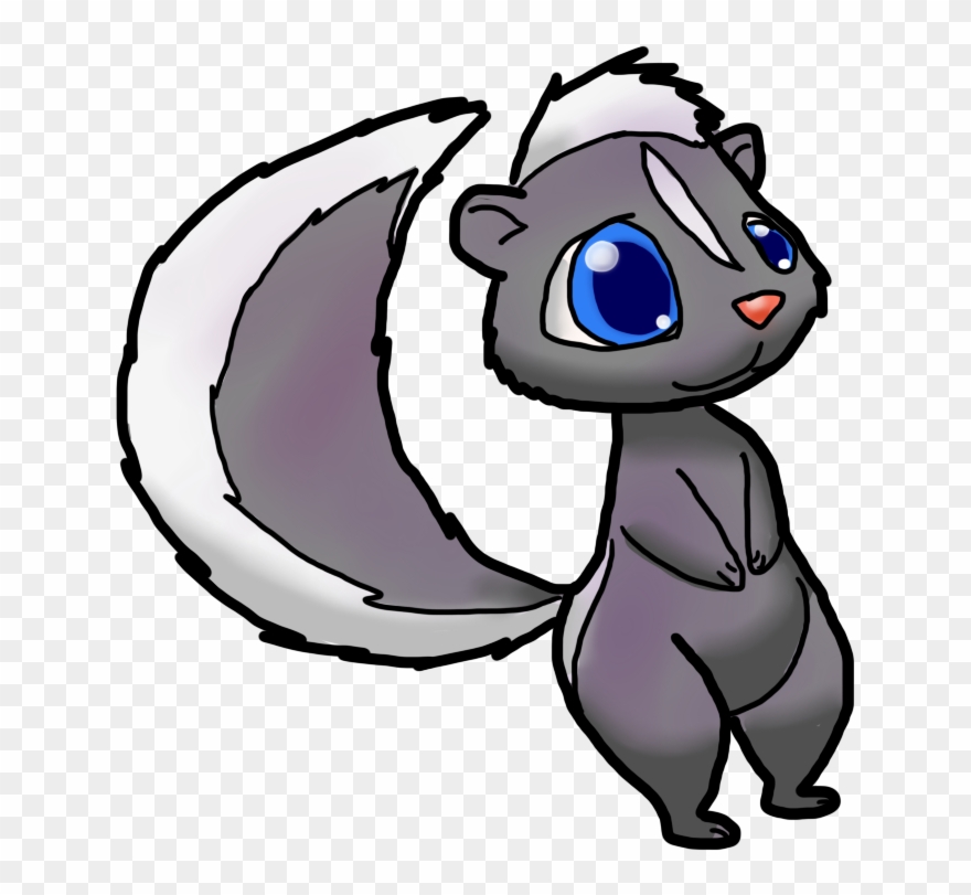 Skunk Clipart Emoji - Png Download