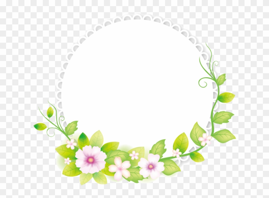Flower Illustrator Frame Fresh Adobe Round Clipart