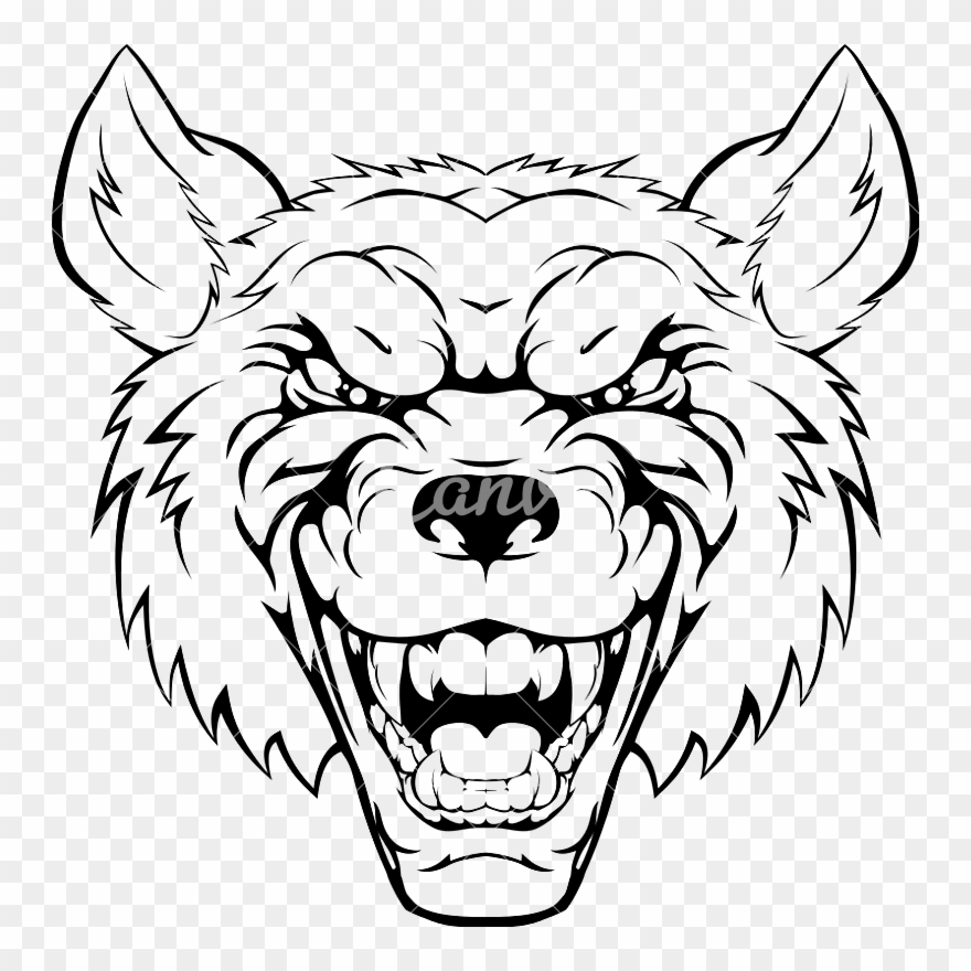 Mascot Drawing Head Clipart