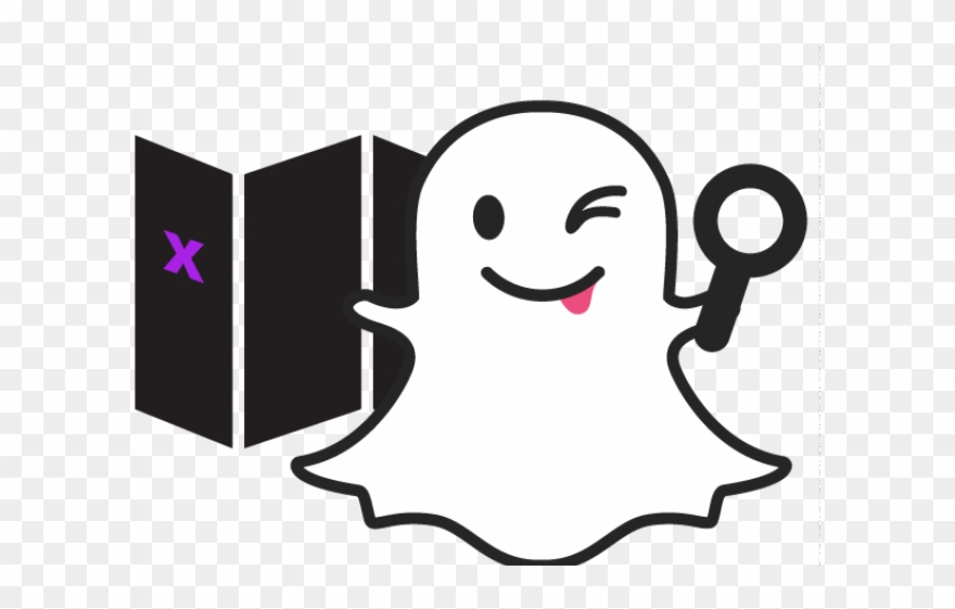 Snapchat Clipart Smiling Ghost - Png Download