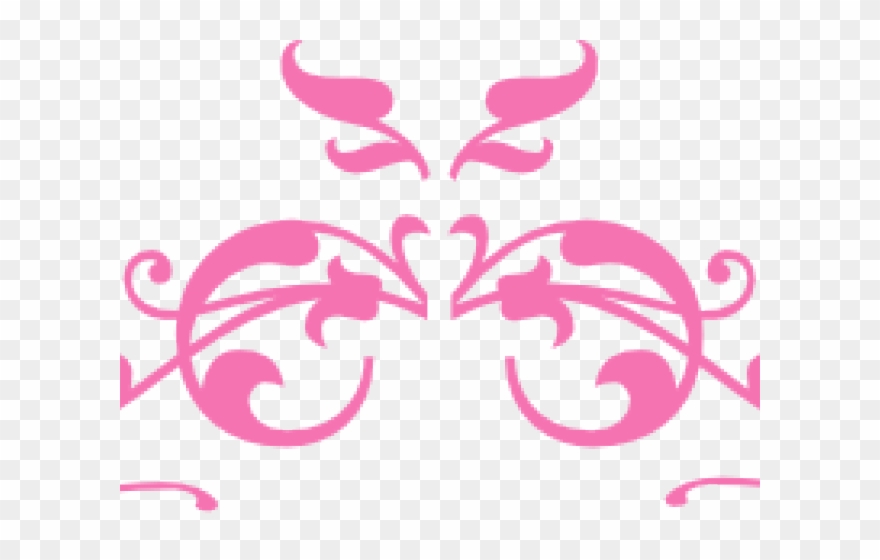 Scroll Clipart Pink - Png Download