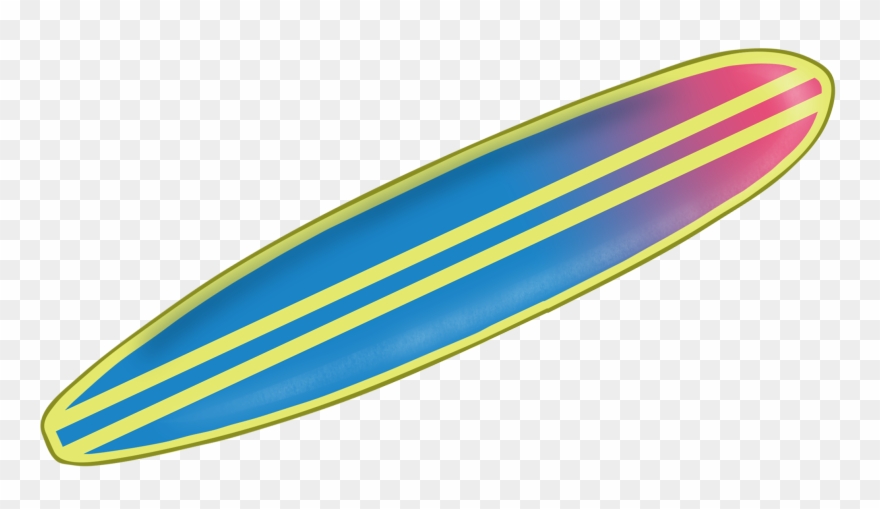 Hawaiian Surf Board Clip Art - Png Download