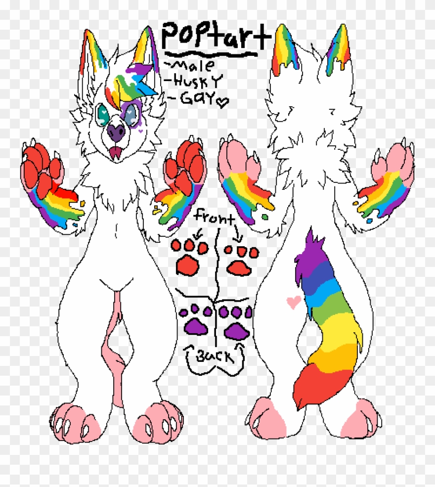 Poptart My Little Gay Husky Boy Clipart